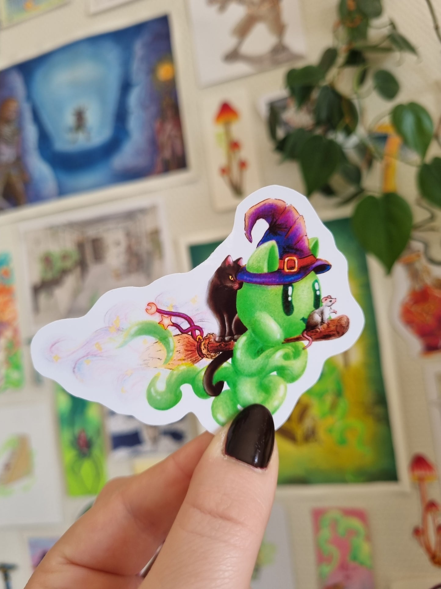 Witchy Oru and the Mischievous Duo - Sticker